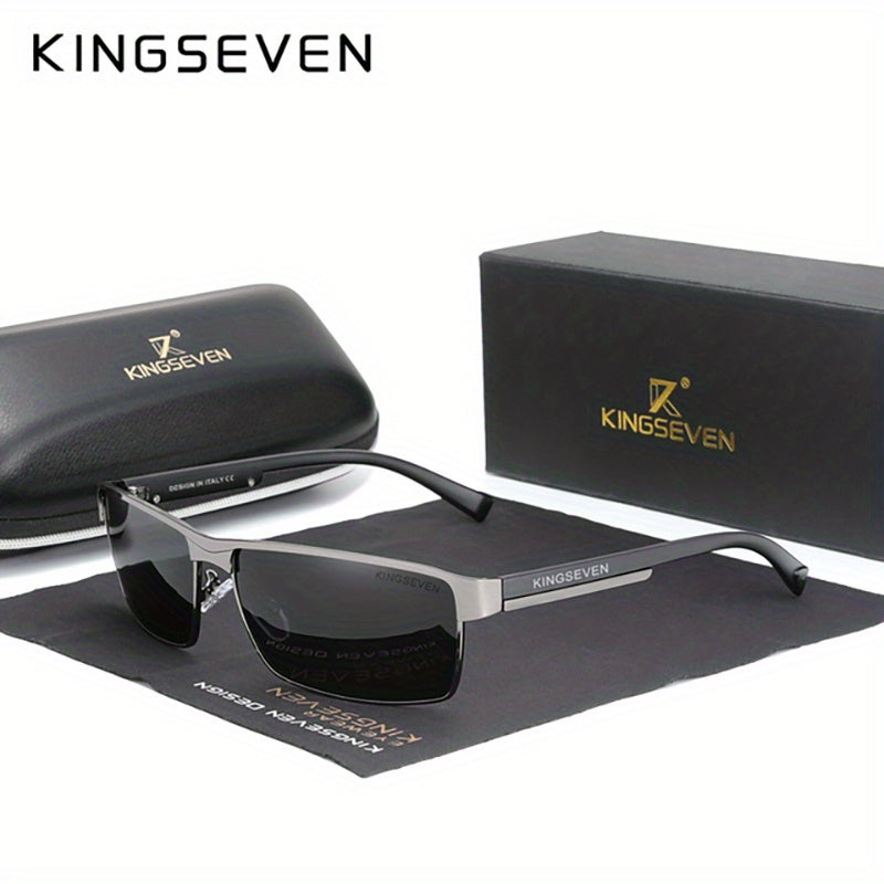 KINGSEVEN, Polarized Men Women Driving Square Eyewear, Men's Sunglasses