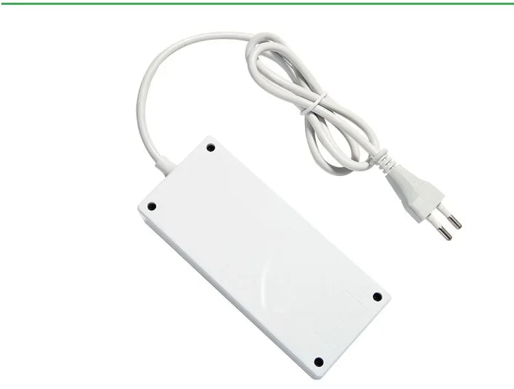 US/EU Smart 10-Port Fast-Charging USB Charger for Mobile Phones Flat Panel Home Office Power Station with Travel Usage Features