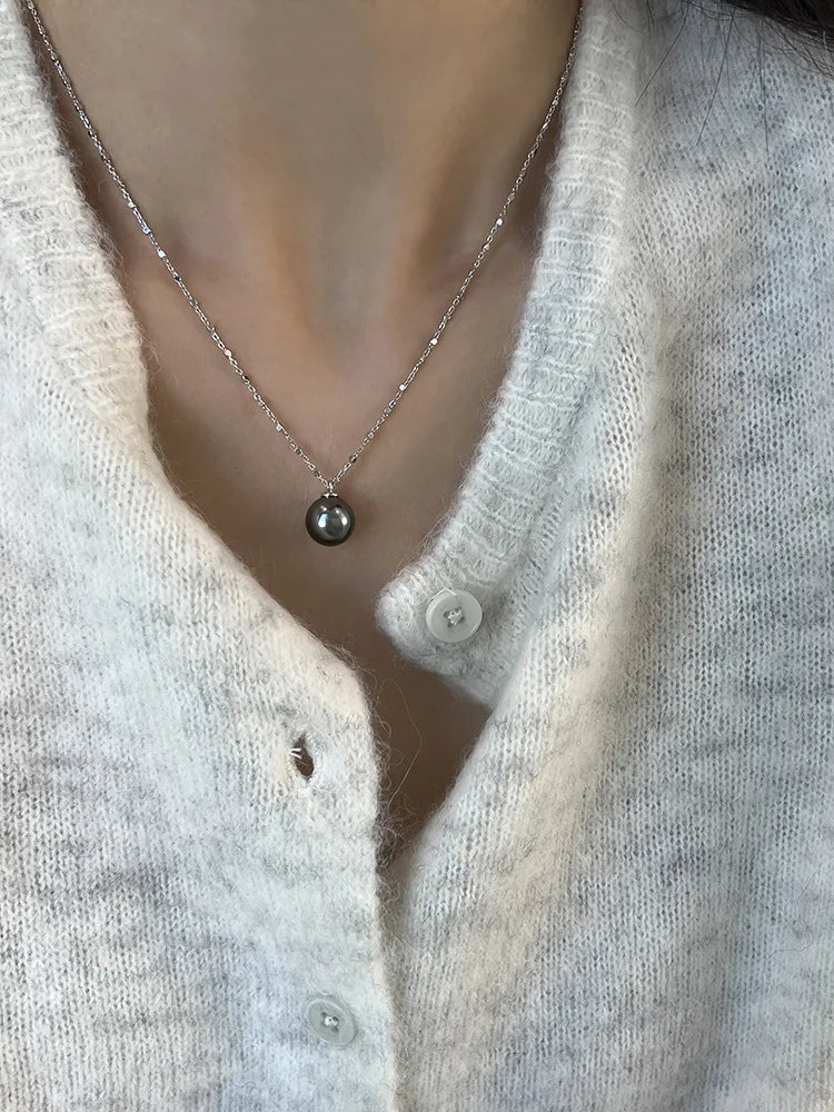 Pearl Necklace for Women 2025 New Style Simple Temperament Collarbone Chain Niche High-end Feeling