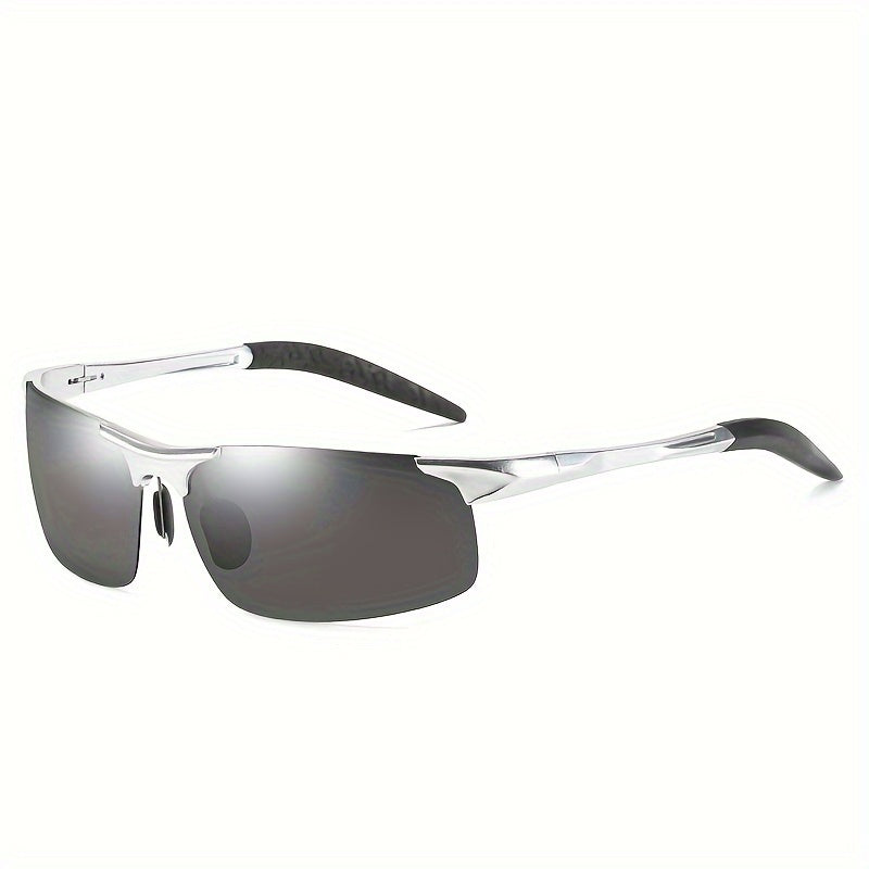 Top Sports Sunglasses Al-Mg Alloy Glasses Driving HD Polarized UV Protection UltraLight Golf Fishing Cycling UV400 Sports Sunglasses