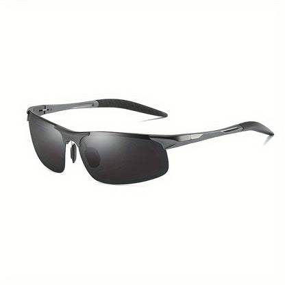 Top Sports Sunglasses Al-Mg Alloy Glasses Driving HD Polarized UV Protection UltraLight Golf Fishing Cycling UV400 Sports Sunglasses