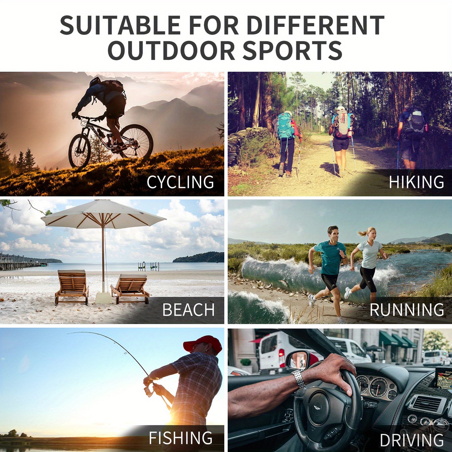 KAPVOE Cycling glasses Men MTB Mountain Bike 4 lenses Cycling sunglasses women Outdoor Bicycle riding Eyewear bike racing Driving Fishing Protection Sunglasses Golf baseball Hiking bike Goggles