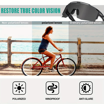 Sports Sunglasses For Men And Women, Ideal For Cycling, Skiing, Driving, And Mountain Climbing