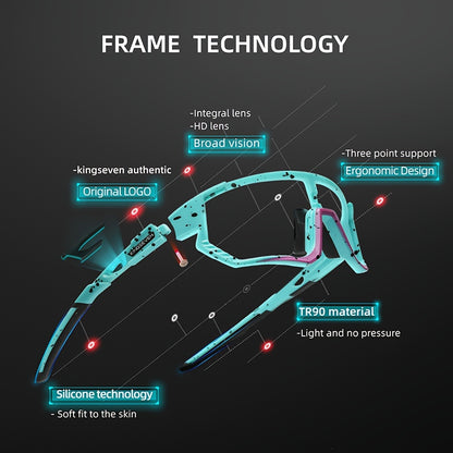 KINGSEVEN Cycling Polarized Sunglasses Driving Fishing Sunglasses Men And Women MTB Road Bike Glasses