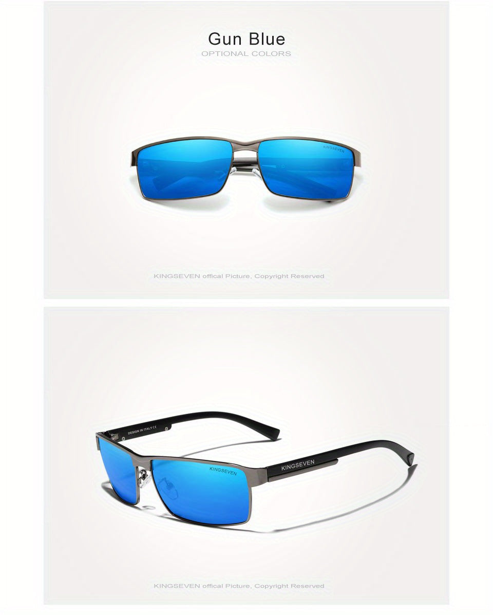 KINGSEVEN, Polarized Men Women Driving Square Eyewear, Men's Sunglasses