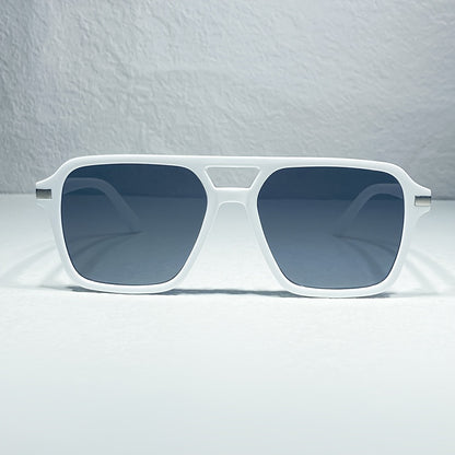 Stylish Double Bridge Gradient Sunglasses - Fashionable Shades for Women and Men - Perfect for Driving, Beach Party, and Casual Everyday Wear