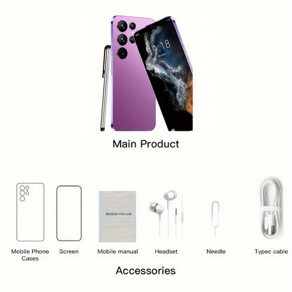 Smart Phone Large Screen 7.0 Inches, Dual Card Dual Standby, 4G Network, Face Recognition Technology, 6000mah, 3+64GB, Unlock Smart Phone.