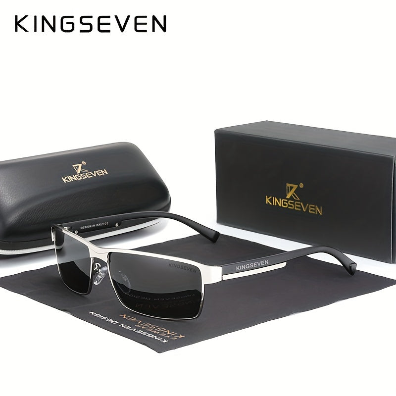 KINGSEVEN, Polarized Men Women Driving Square Eyewear, Men's Sunglasses