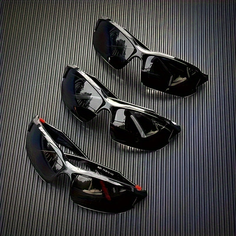 3 High Performance Polarized Sunglasses Set - UV Protection, Windproof, Anti-glare - Ideal For Biking, Baseball, Running, Fishing, Golf And Driving, A Set Of Essentials For Travel, Camping Essentials Portable Sunglasses Set