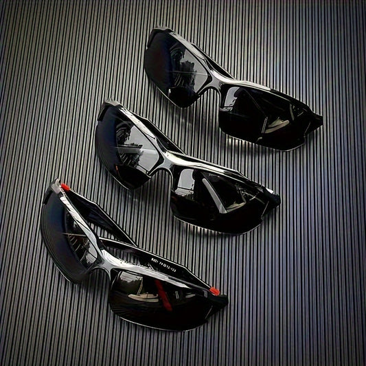 3 High Performance Polarized Sunglasses Set - UV Protection, Windproof, Anti-glare - Ideal For Biking, Baseball, Running, Fishing, Golf And Driving, A Set Of Essentials For Travel, Camping Essentials Portable Sunglasses Set