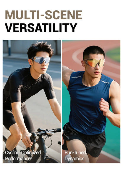 Kapvoe Cycling Sunglasses Photochromic Sports Eyewear UV400 Men MTB Eyewear Outdoor Running Goggles Hiking Sunglasses Sports
