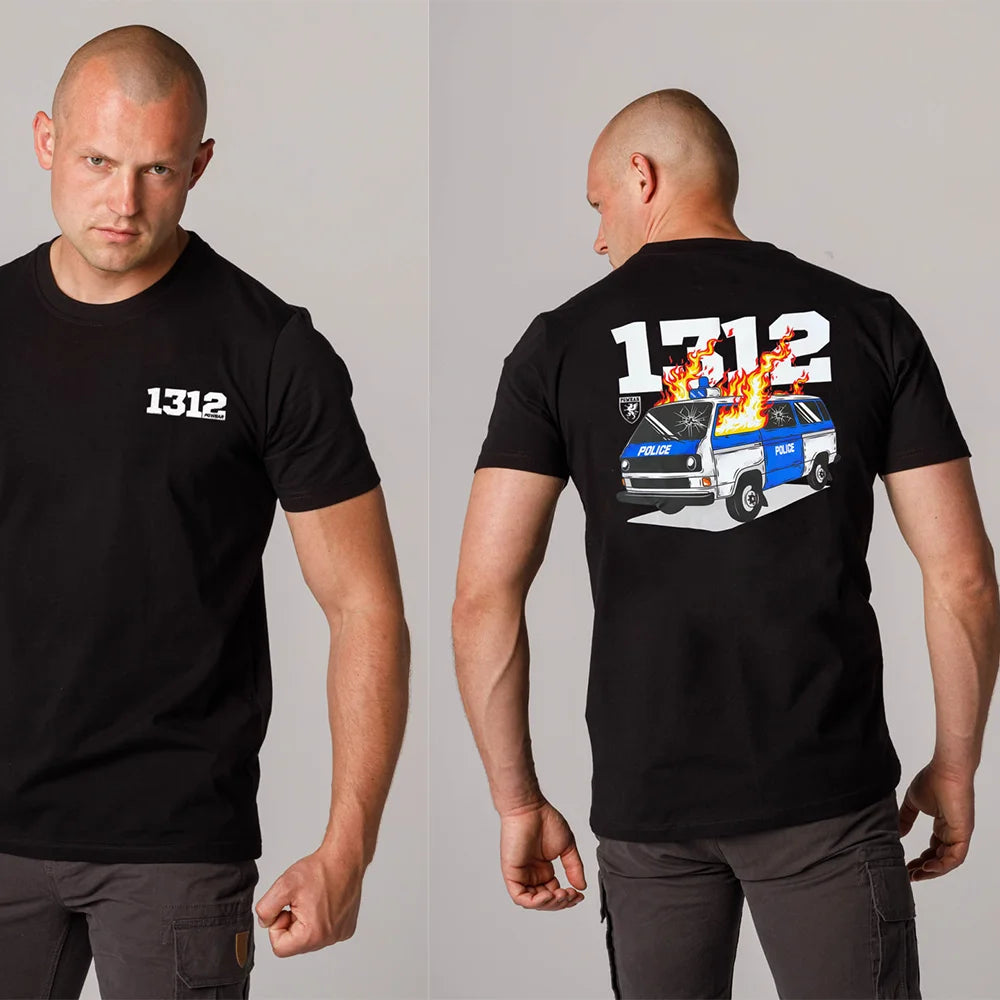 1312 T-shirts for Men New in Tops and T-shirts Cotton Men's Clothing Y2k Oversized GYM Graphic Sexmachine Vintage T-shirt