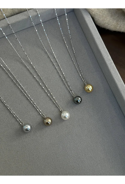 Pearl Necklace for Women 2025 New Style Simple Temperament Collarbone Chain Niche High-end Feeling