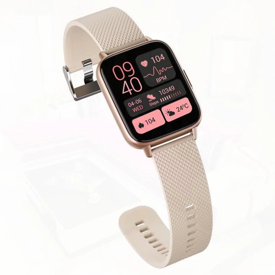 New FW02 Smart Watch Couple NFC Offline Payment Bluetooth Calling Voice Assistant Real Blood Oxygen