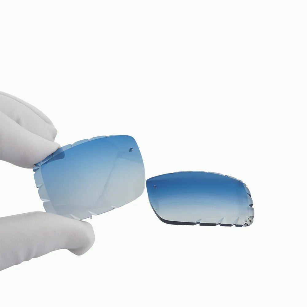 Horn Sunglasses Rimless metal ultra light titanium polarized UV400 lenses retro horn temples unisex For beach driving daily use