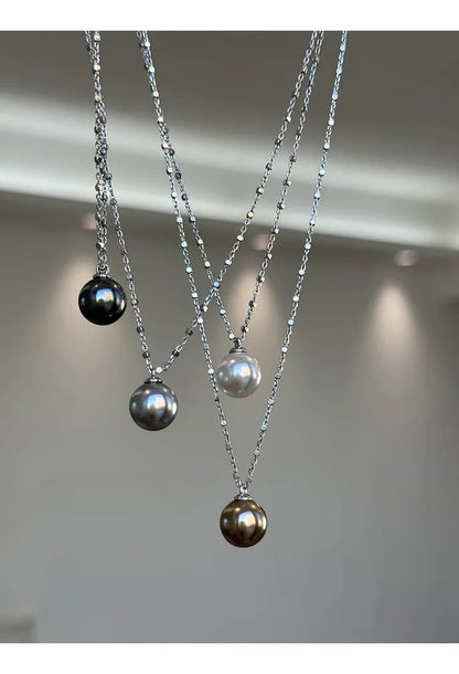 Pearl Necklace for Women 2025 New Style Simple Temperament Collarbone Chain Niche High-end Feeling