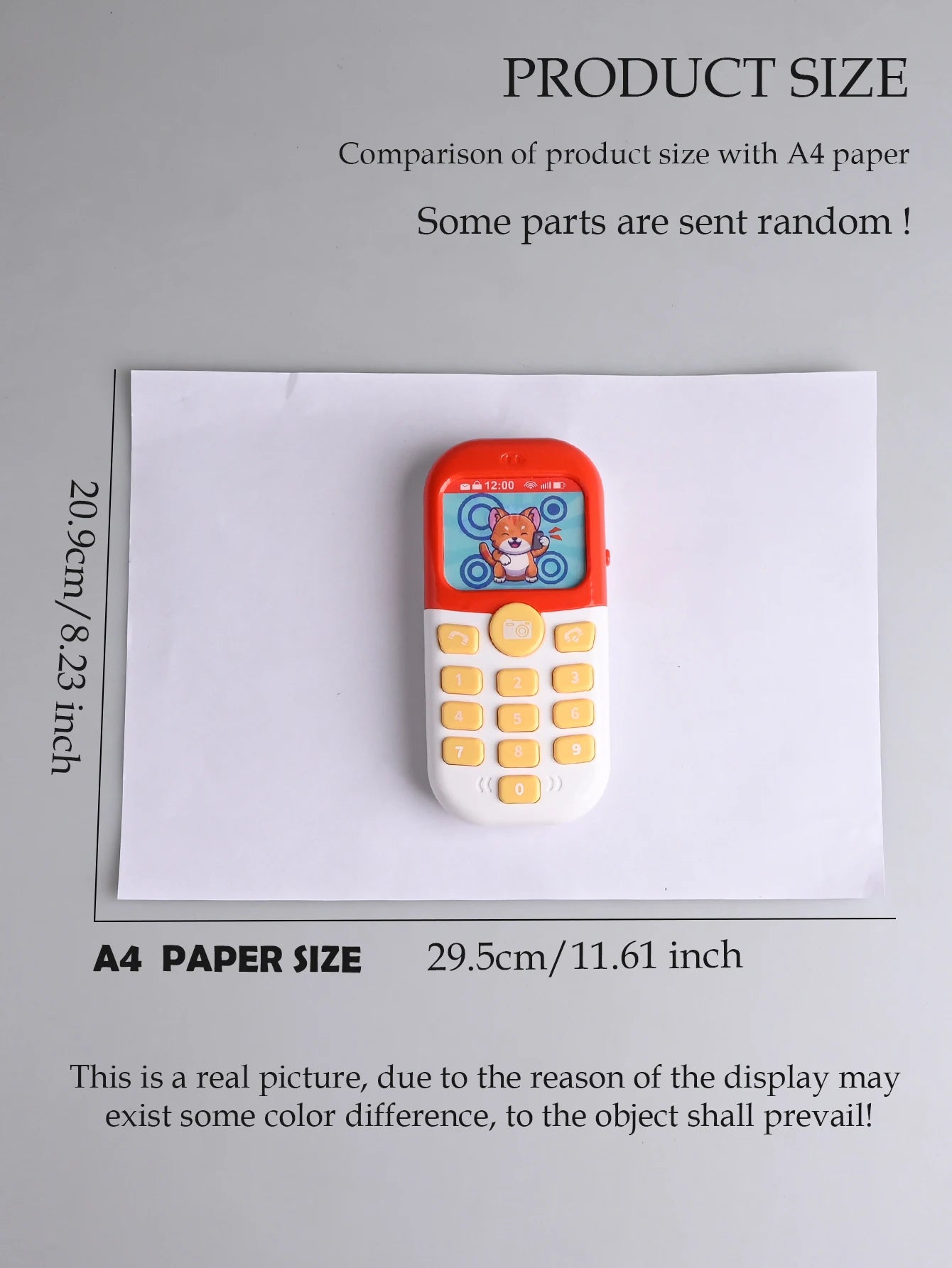 Smartphone Toys, Baby Phone with Music and Light Sound Interact Simulate Making Phone Calls, Gifts for Kids not Include Battery