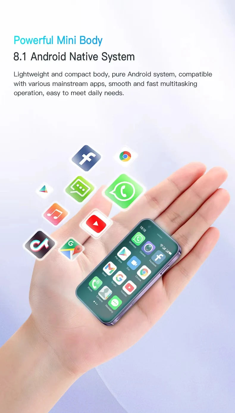 Mini 24-inch smart phone dual SIM dual standby dual SIM dual standby all network universal global version