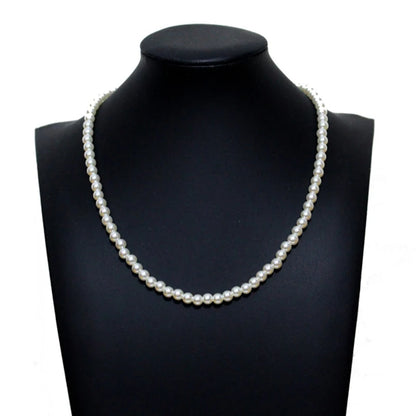 Pearl Necklace Women Men Classic Handmade Strand Bead Jewelry Luxury Trendy Choker Party Gift