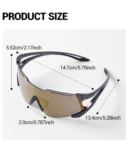 Kapvoe Cycling Sunglasses Photochromic Sports Eyewear UV400 Men MTB Eyewear Outdoor Running Goggles Hiking Sunglasses Sports