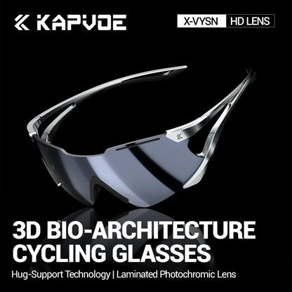 Kapvoe Cycling Sunglasses Photochromic Sports Eyewear UV400 Men MTB Eyewear Outdoor Running Goggles Hiking Sunglasses Sports