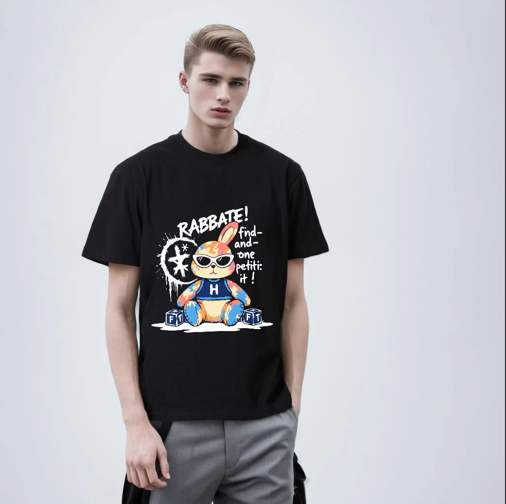 T-shirt - casual round neck cotton summer short sleeved top pattern for men and women teenagers and men new unisex printed