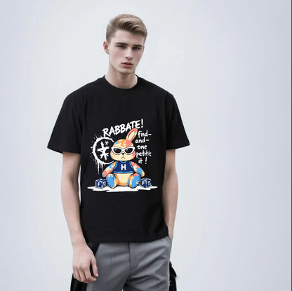 T-shirt - casual round neck cotton summer short sleeved top pattern for men and women teenagers and men new unisex printed