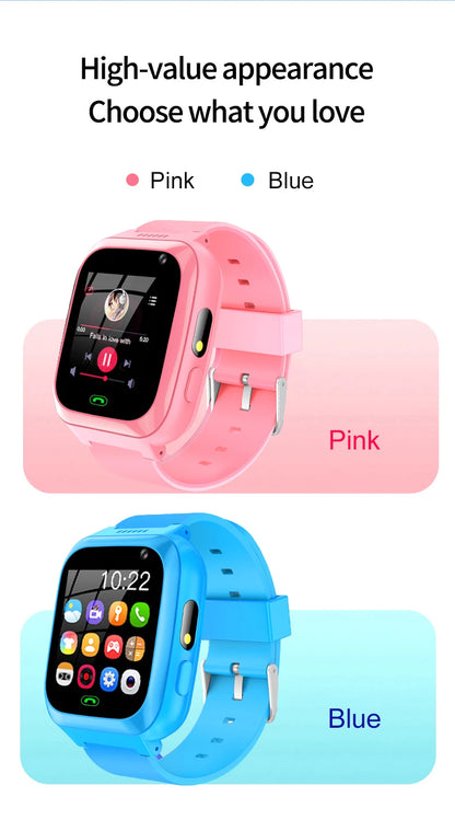 2g Kids Smart Phone Watch Phone Call SOS Video Music Player Camera Games Flashlights Calculator Alarm Clock  Smartwatch Children