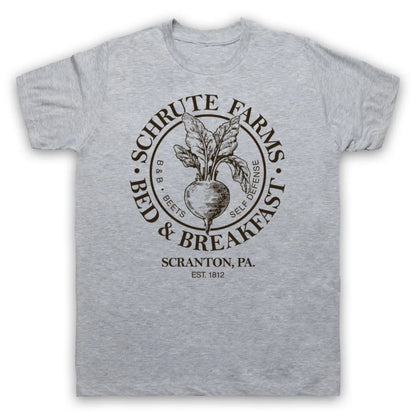 2025 T-shirts Are Selling Well in Summer THE OFFICE SCHRUTE FARMS BED & BREAKFAST Round-neck Short-sleeved T-shirt Mens T Shirts