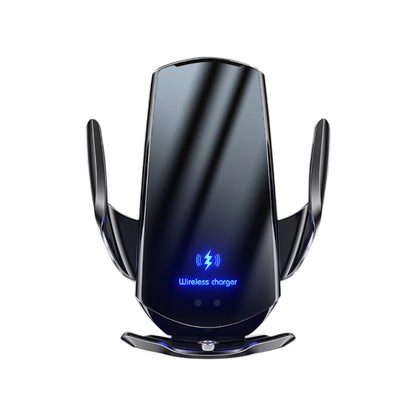 15W Q3 Smart Sensor Car Phone Wireless Charger Fast Charging Auto-Clamping Car Phone Holder for iPhone and All  Android