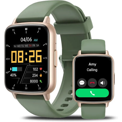 Smart Watch 1.83HD Smartwatches for Men Women Answer Make Call Fitness Watch with 100+Sports Modes Heart Rate Pedometer Sleep M