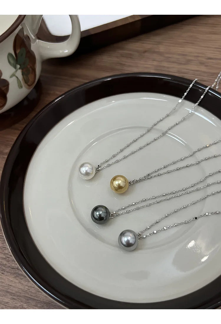 Pearl Necklace for Women 2025 New Style Simple Temperament Collarbone Chain Niche High-end Feeling