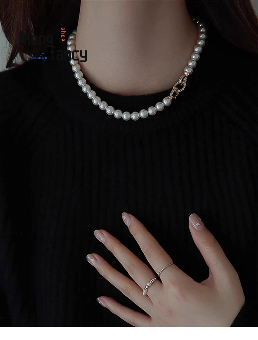 Natural Freshwater Pearl Necklace Simple Exquisite Elegant Luxury Fashion Fine Jewelry Sexy Young Girls High-grade Holiday Gifts