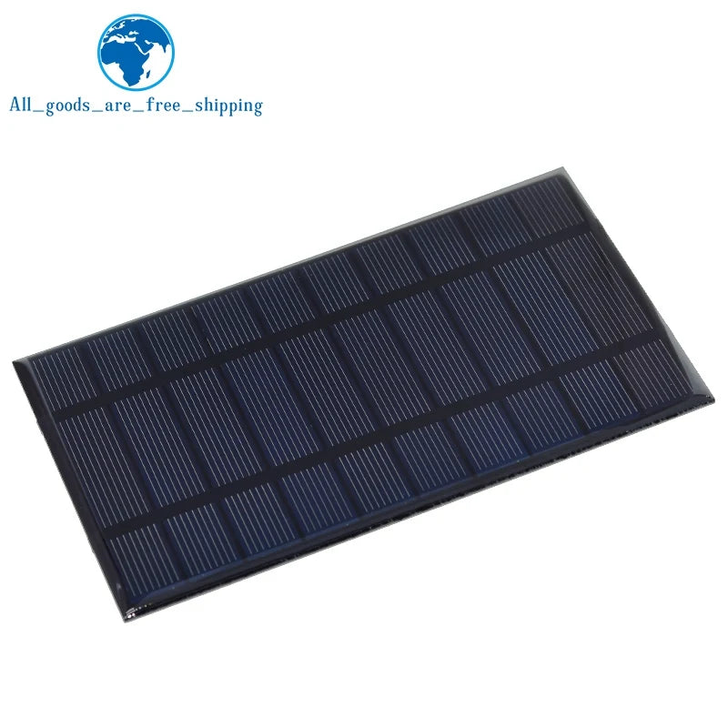 Smart Electronics 400mA 5V 2W Solar Cells Solar Panel Phone Charger Home Improvement 142mm*85mm Polycrystalline Silicon