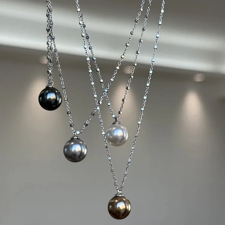 Pearl Necklace for Women 2025 New Style Simple Temperament Collarbone Chain Niche High-end Feeling