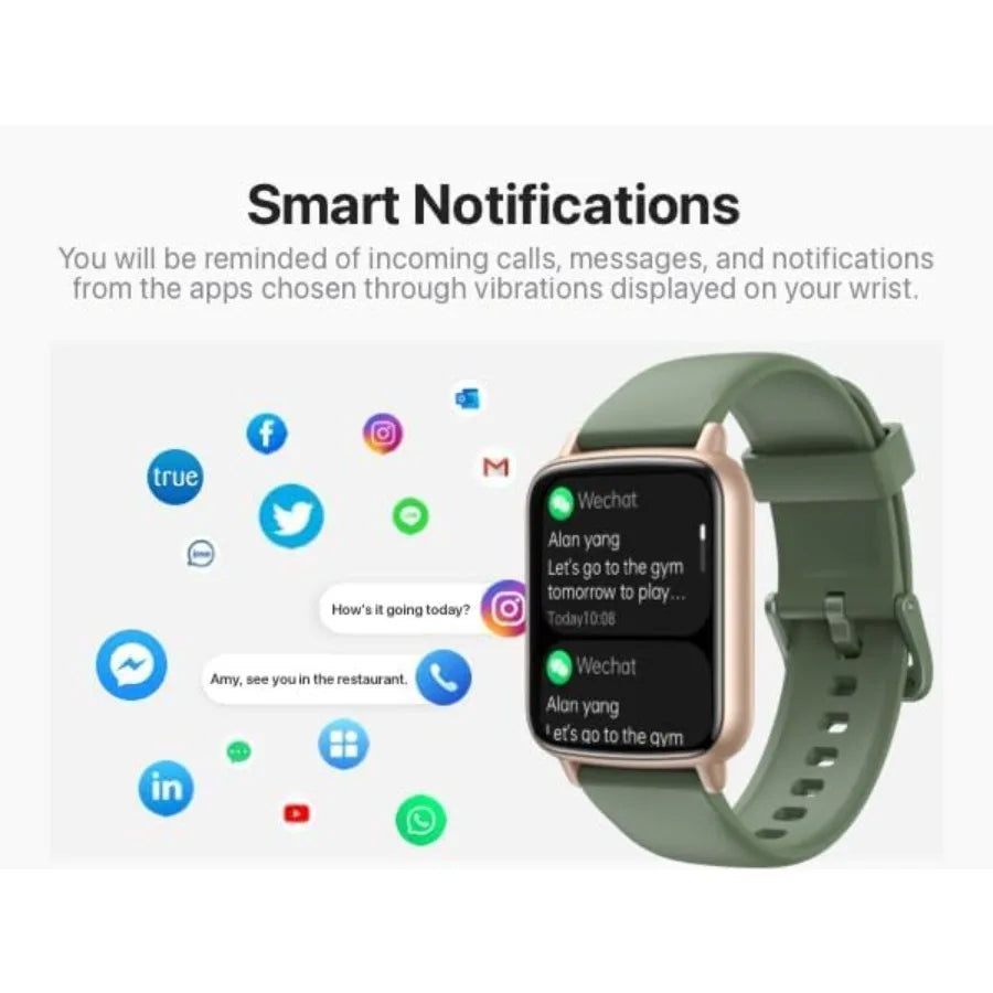 Smart Watch 1.83HD Smartwatches for Men Women Answer Make Call Fitness Watch with 100+Sports Modes Heart Rate Pedometer Sleep M