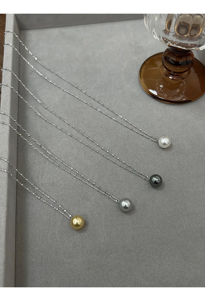 Pearl Necklace for Women 2025 New Style Simple Temperament Collarbone Chain Niche High-end Feeling