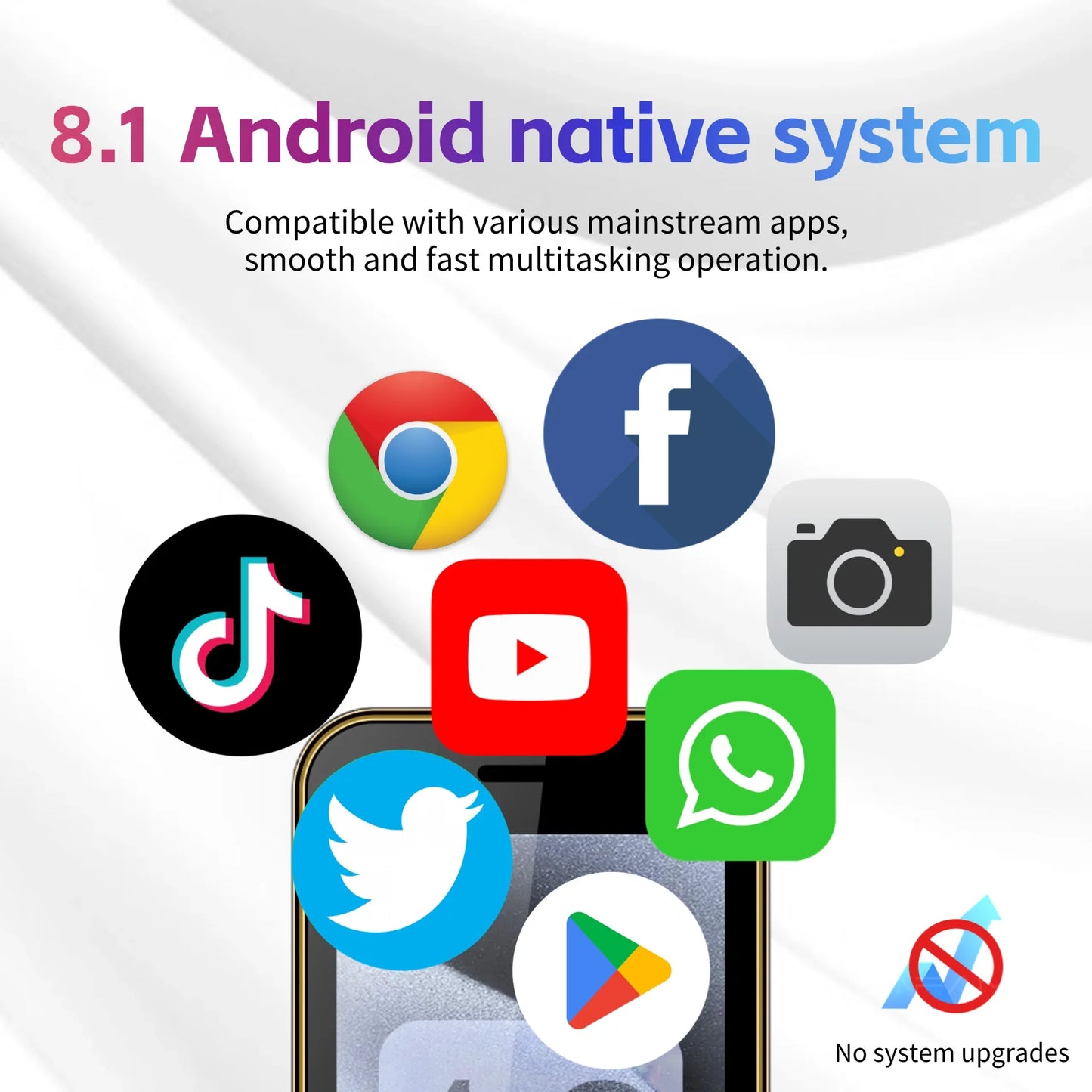 Mini Smart Phone For Kids In Low Price 3.0 Display With Play Store Hotspot Android 8.1 Portable Dual SIM Backup Student Phone