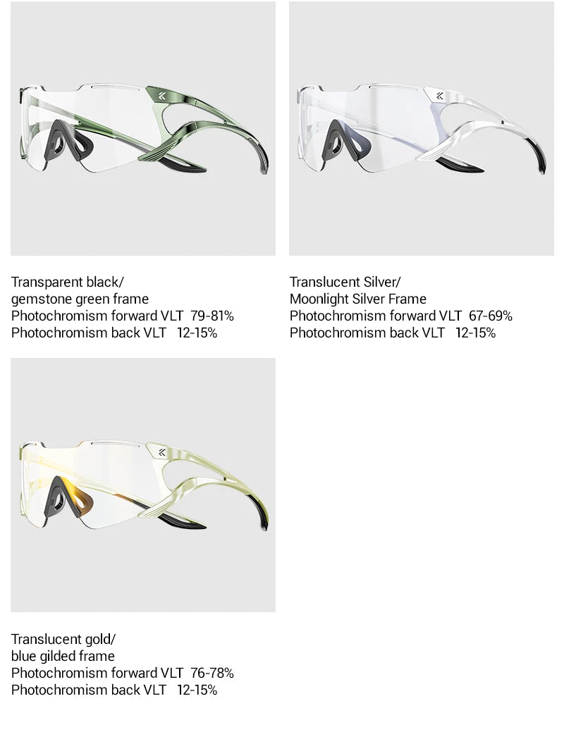 Kapvoe Cycling Sunglasses Photochromic Sports Eyewear UV400 Men MTB Eyewear Outdoor Running Goggles Hiking Sunglasses Sports