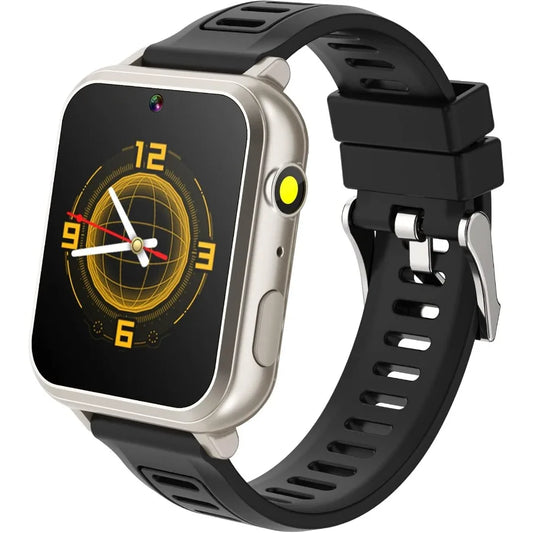 Smart Watch for Boys Girls 612 with Pedometer Audio Book Camera Music Player Present Birthday Christmas Silver Frame Black