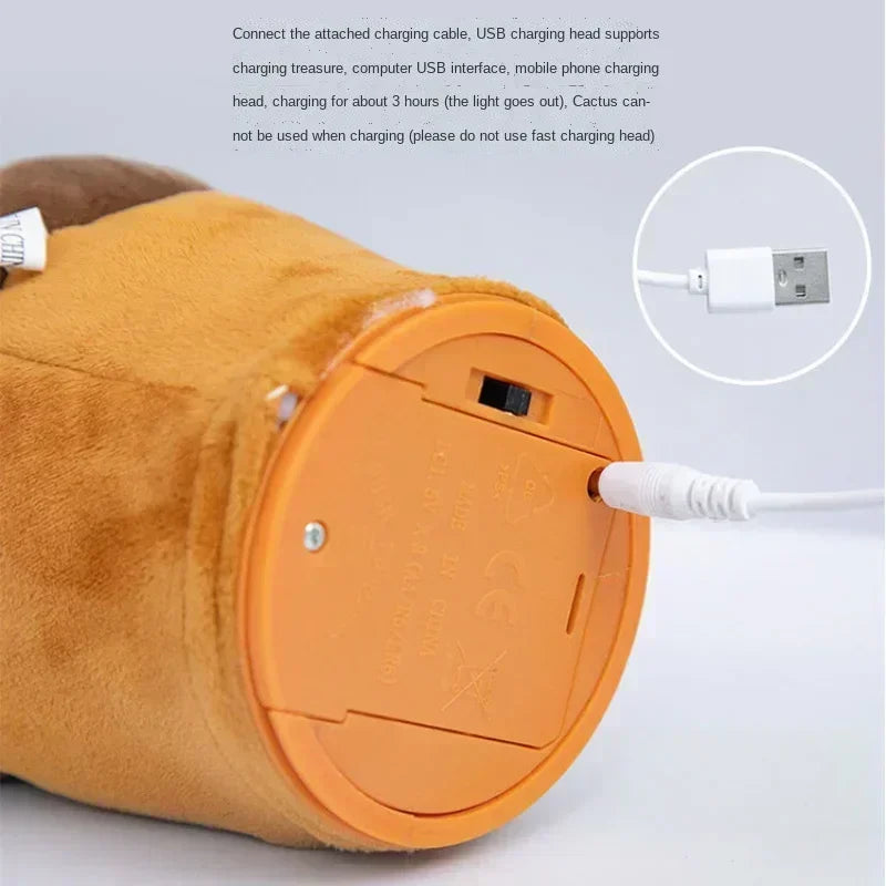 Smart Cactus That Can Dance and Speak, Interactive Learning and Music Toys for Children, Supporting Charging and Battery Models