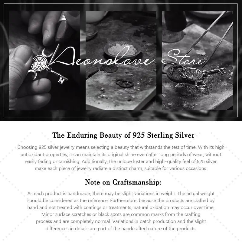 AEONSLOVE 925 Sterling Silver Compass Necklace for Women Men Vintage North Star Turquoise Pendant Nautical Jewelry Travel Gift