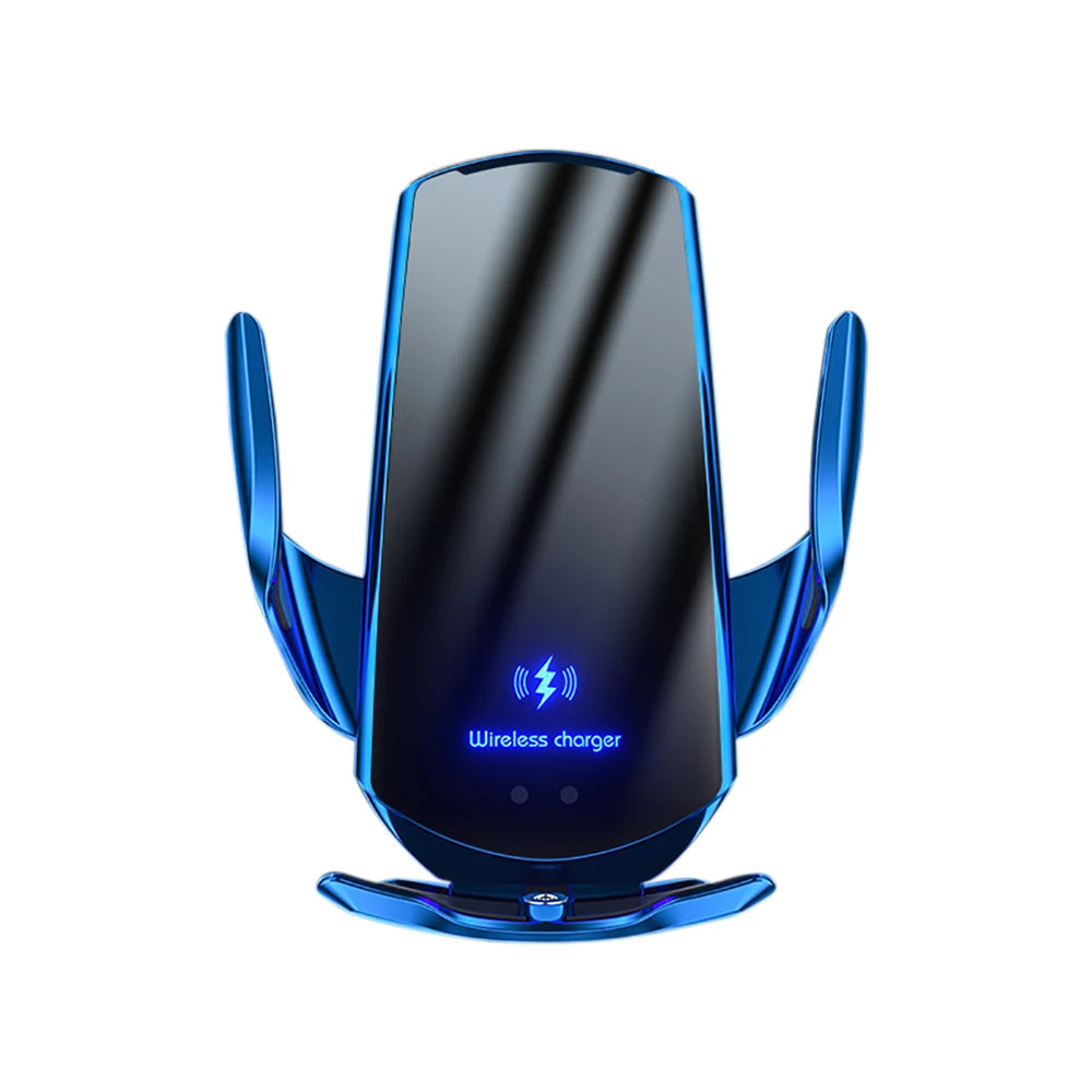15W Q3 Smart Sensor Car Phone Wireless Charger Fast Charging Auto-Clamping Car Phone Holder for iPhone and All  Android