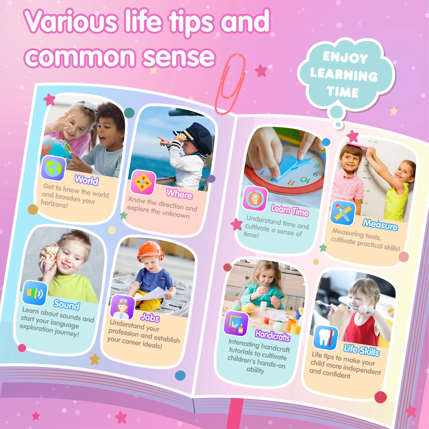 Kids Smart Phone for Girls Boys Dual Camera Music Player 17 Games Toddler Learning Phone Kids Cell Phone Toys Birthday Gifts