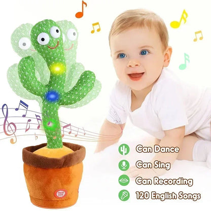 Smart Cactus That Can Dance and Speak, Interactive Learning and Music Toys for Children, Supporting Charging and Battery Models