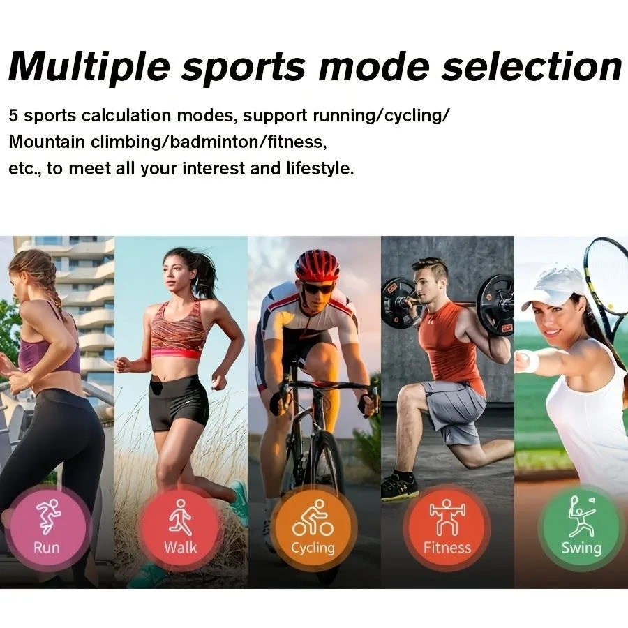 Unisex M6 Fitness Tracker; Smart Watch With Heart Rate Sleep Blood Oxygen Monitor; IP68 Waterproof Watch; Step Calorie Counter