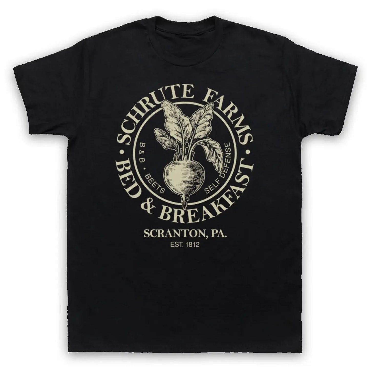 2025 T-shirts Are Selling Well in Summer THE OFFICE SCHRUTE FARMS BED & BREAKFAST Round-neck Short-sleeved T-shirt Mens T Shirts