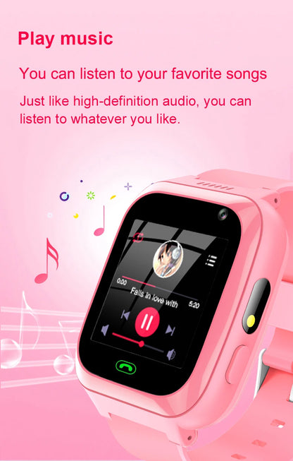 2g Kids Smart Phone Watch Phone Call SOS Video Music Player Camera Games Flashlights Calculator Alarm Clock  Smartwatch Children