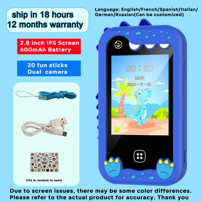 Kids Smart Phone for Girls Boys Dual Camera Music Player 17 Games Toddler Learning Phone Kids Cell Phone Toys Birthday Gifts