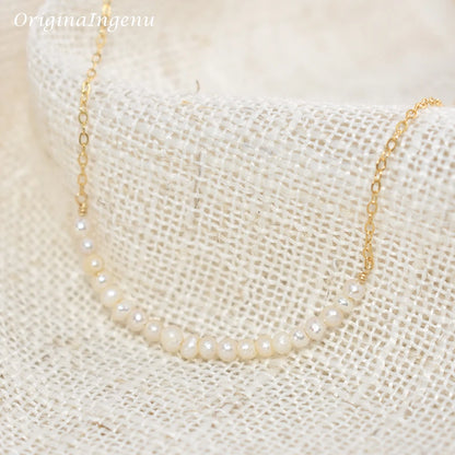 Natural Pearl Necklace Handmade Jewelry Choker  925 Silver Gold Filled Pendants Boho Collier Femme Kolye Collares Necklace